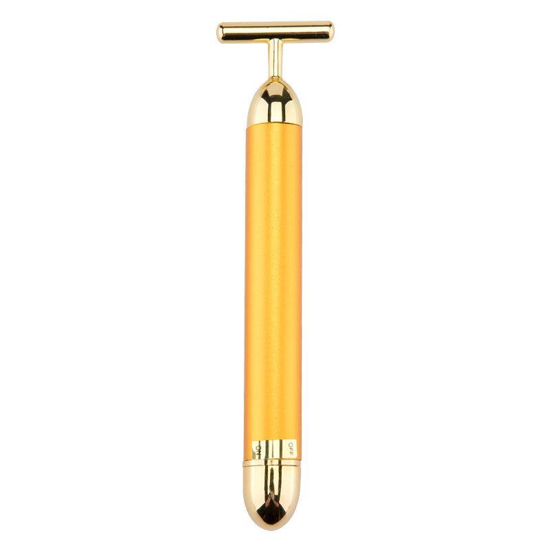 24K gold rod T-electric gold beauty rod V face artifact face massage stick beauty instrument vibrator