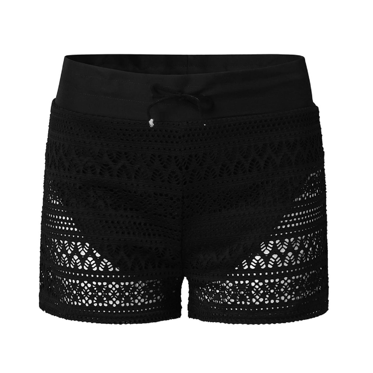 2020 swimming trunks female black jacquard lace shorts ladies four pole swimming trunks hot spring swimming shorts single piece set