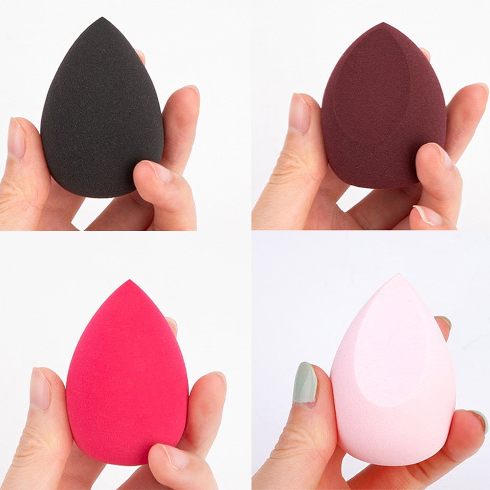 4pcs Makeup Blender Cosmetic Puff Makeup Sponge with Storage Box Foundation Powder Sponge Beauty Tool Women Make Up Accessories