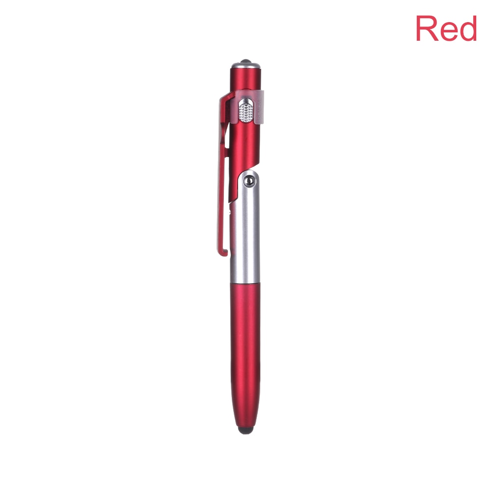 4-in-1 Folding Ballpoint Pen Screen Stylus Touch Pen Universal mini Capacitive Pen with LED For Tablet Cellphone