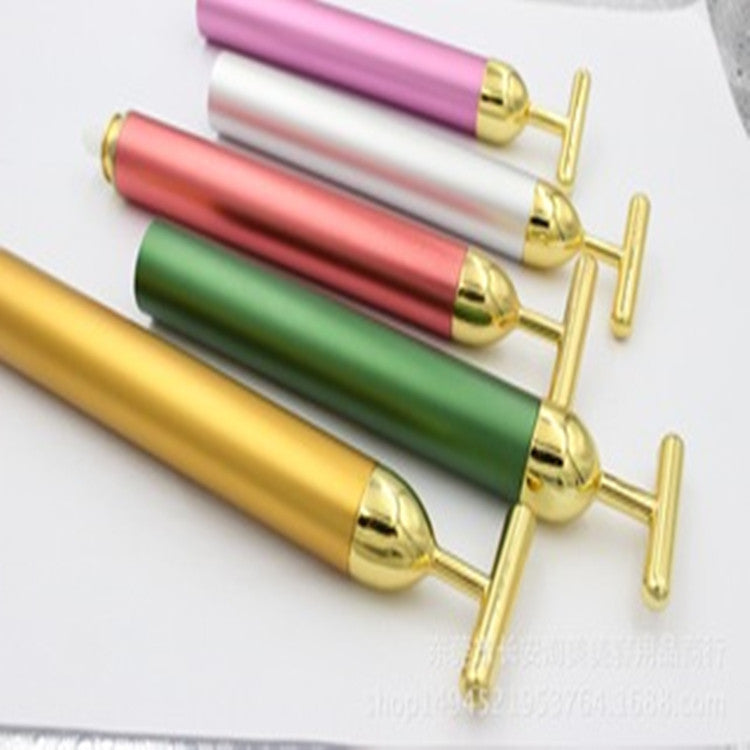 24K gold rod T-electric gold beauty rod V face artifact face massage stick beauty instrument vibrator