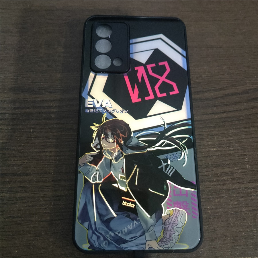 Anime Girl LED Luminous Phone Case for Samsung Galaxy A51 A71 S20 S21 Ultra S20 Note 20 10 S10 S9 Plus Note 20 Plus Glass Cover